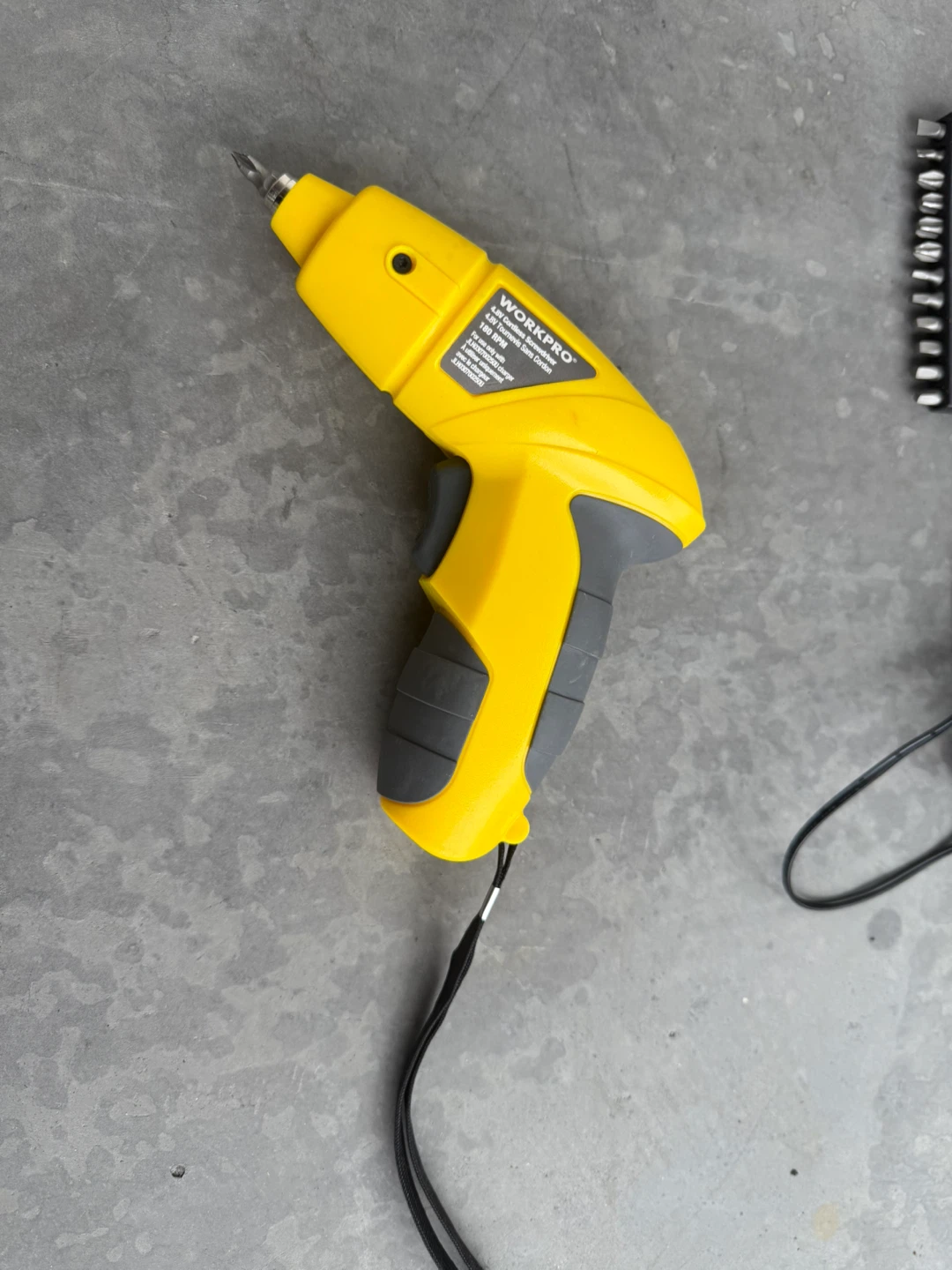Workpro Cordless Screwdriver w/ Charger & Bits