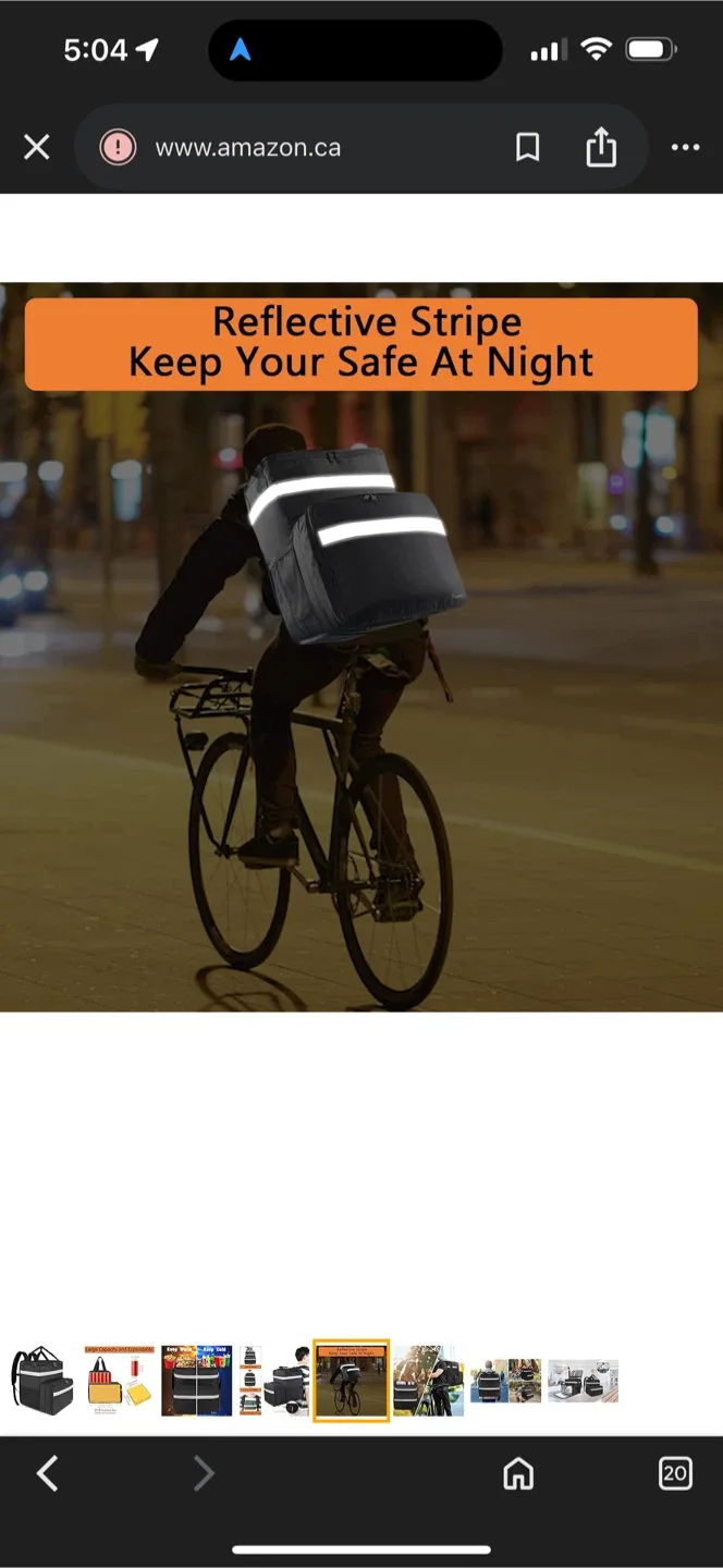 Food Delivery Expandable Insulated, Waterproof Backpack image indicator(6)