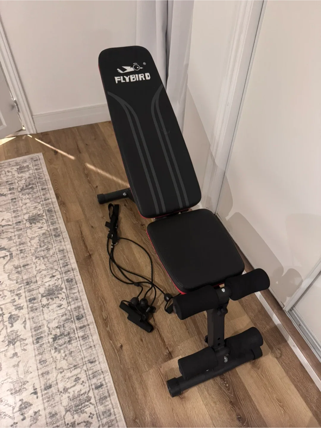 Flybird Adjustable Weight Bench - Like New! thumbnail