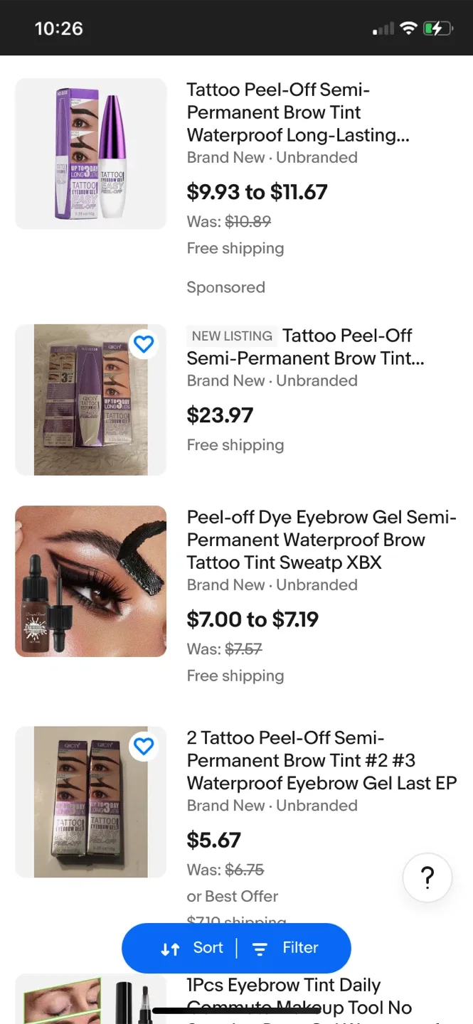 Qicly Tattoo Eyebrow Gel Peel-Off beauty makeup image indicator(3)