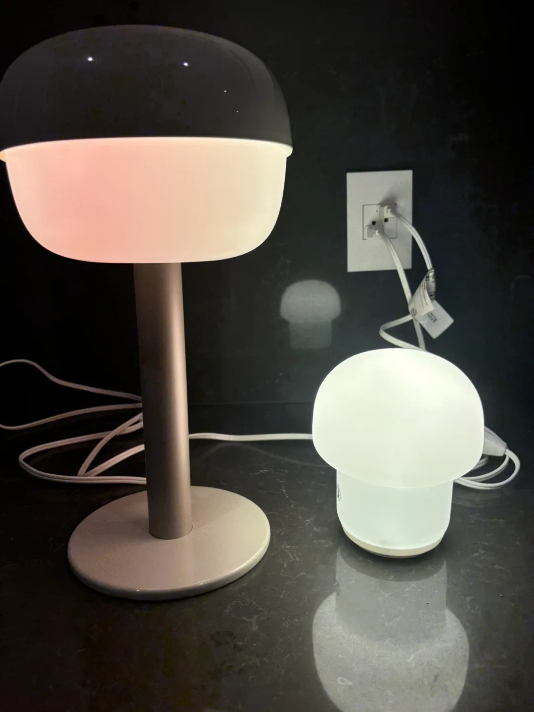 IKEA Mushroom-style Table Lamps - Set of 2 image indicator(2)