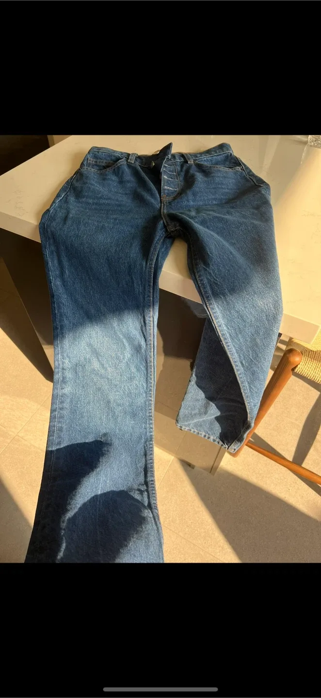 Reformation high waist medium wash jeans image indicator(2)