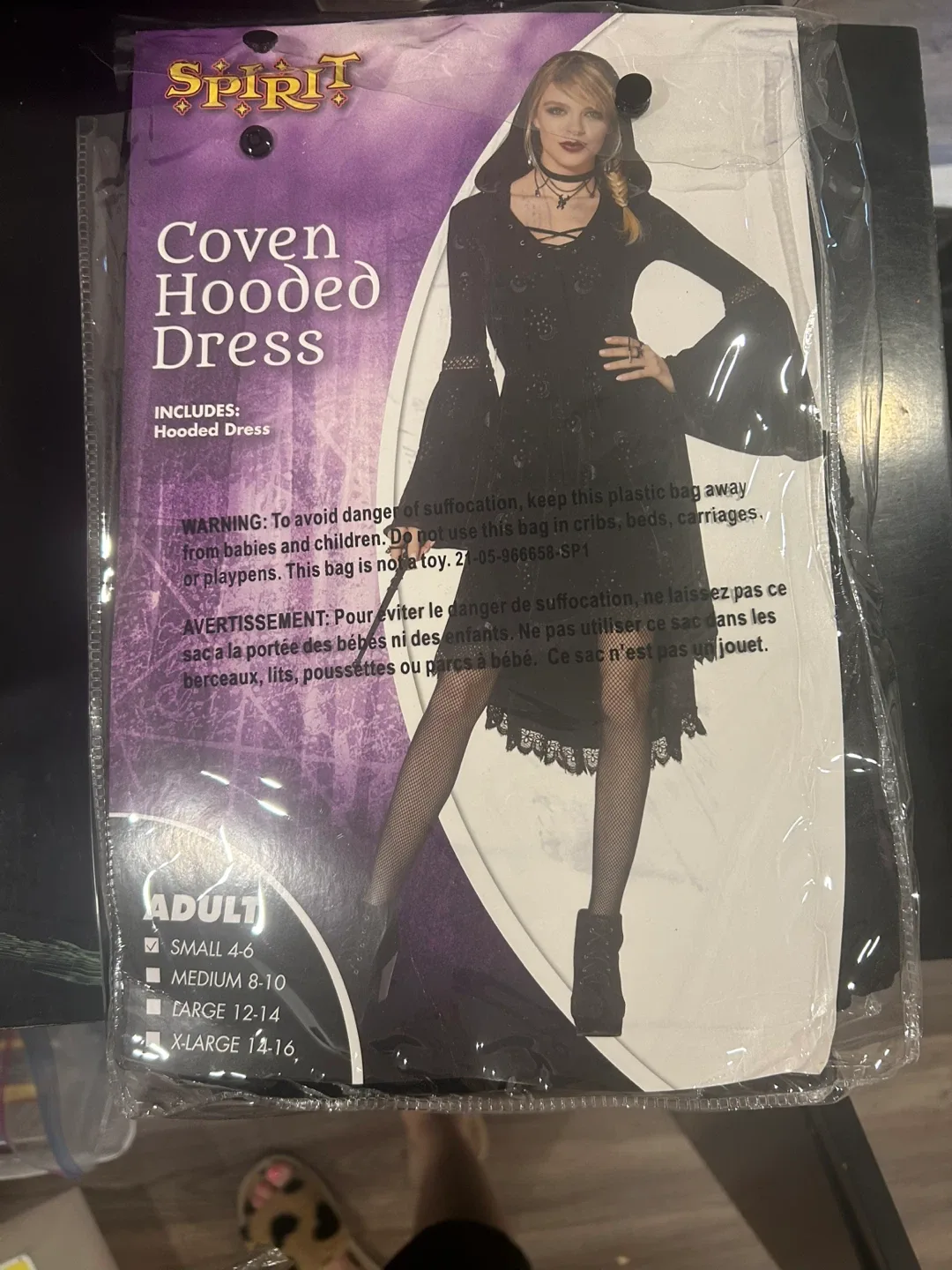 Spirit Coven Hooded Dress - Adult Small (4-6) thumbnail