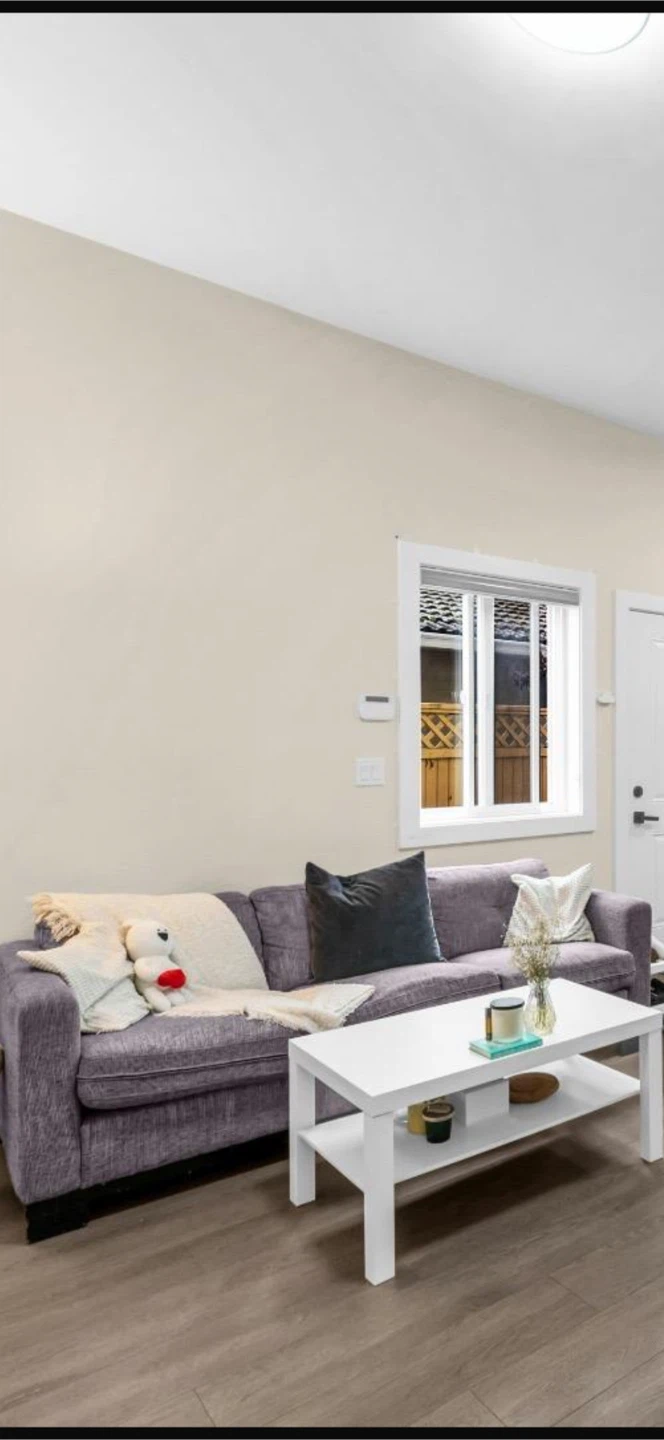 Grey Sofa and White Coffee Table Set