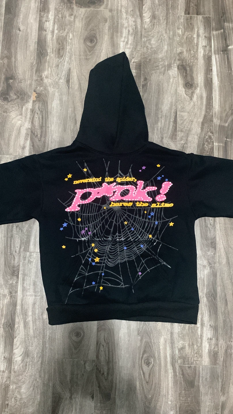 Sp5der Black Hoodie