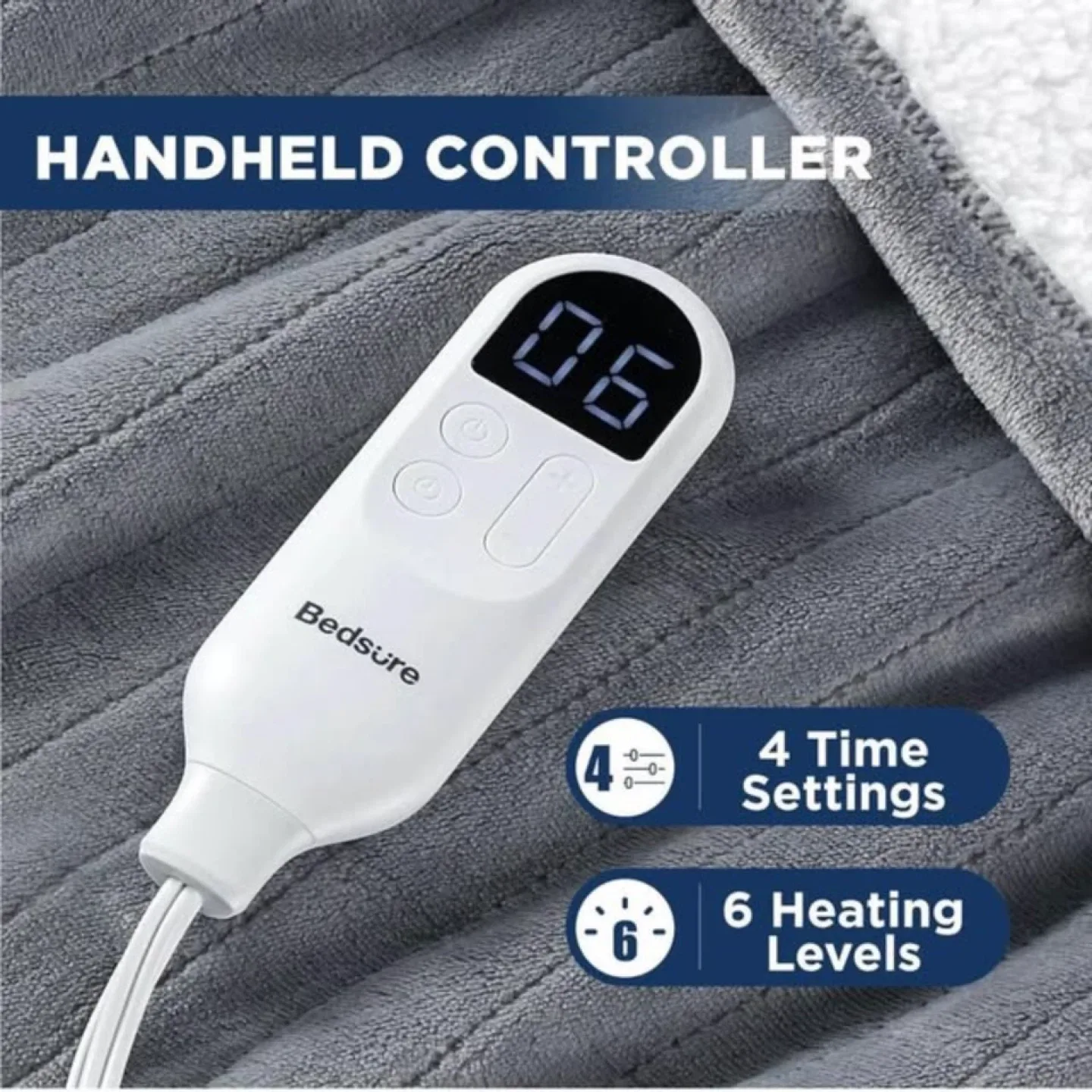 Electric blanket ，Heated blanket 50×60inch💡Gray / Green/ Red image indicator(5)