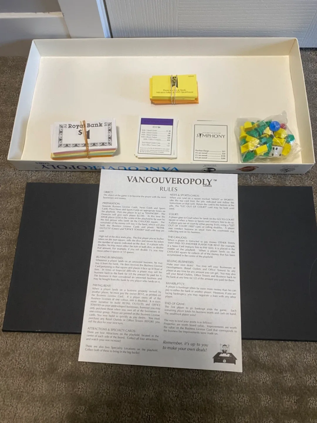 Vintage As New Vancouveropoly Board Game image indicator(3)