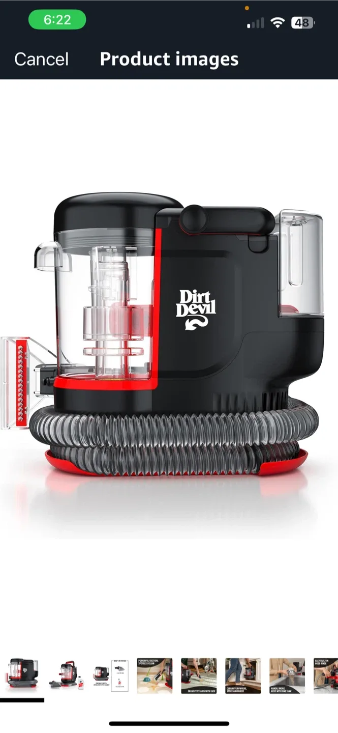 Dirt Devil Portable Carpet & Spot Cleaner image indicator(5)