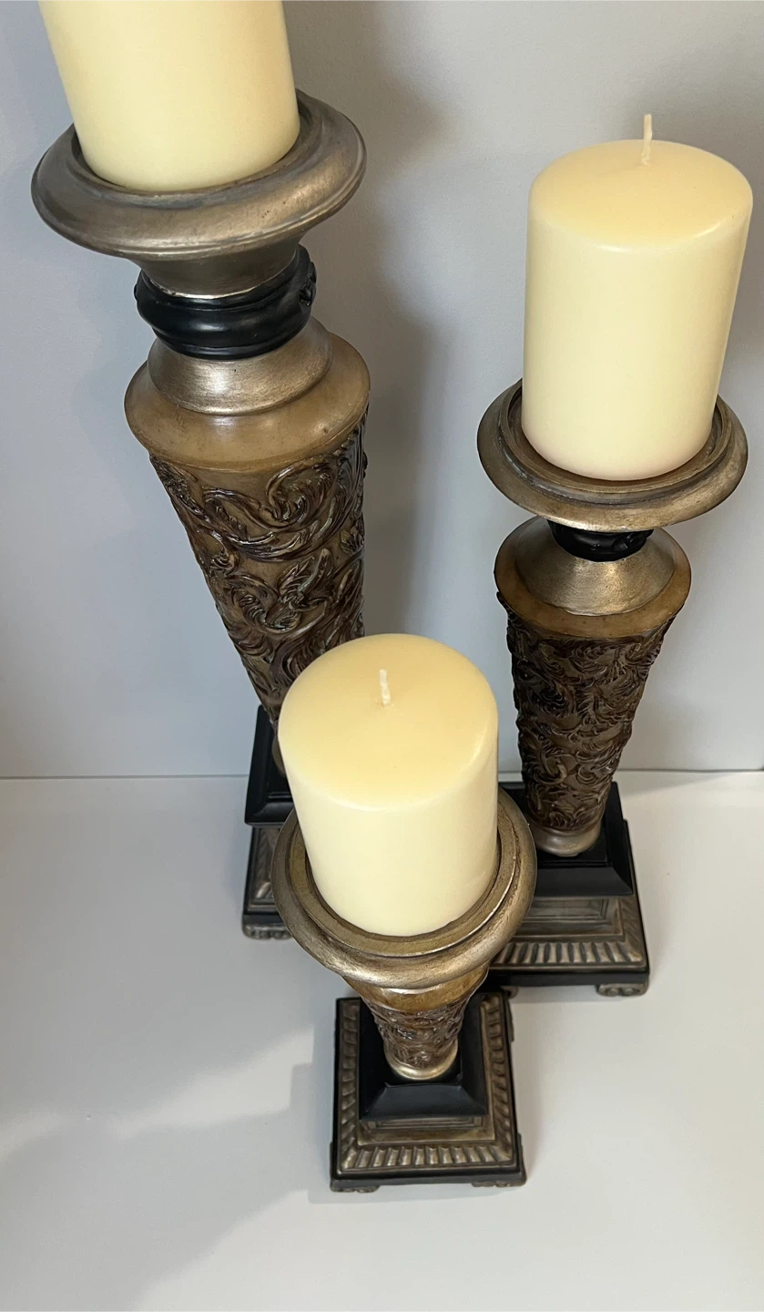 Set of 3 Decorative Candle Holders - photo 3
