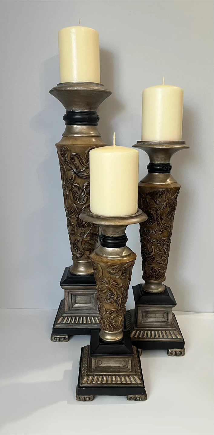 Set of 3 Decorative Candle Holders