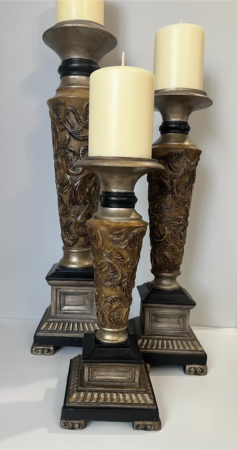Set of 3 Decorative Candle Holders - photo 2