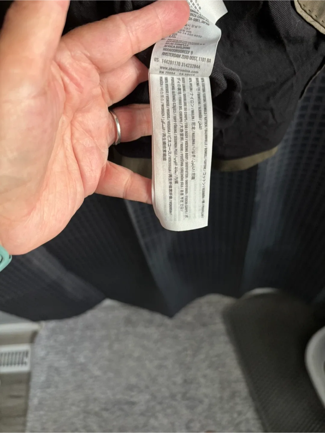 Abercrombie & Fitch Olive Green Trench Coat - Size S image indicator(5)