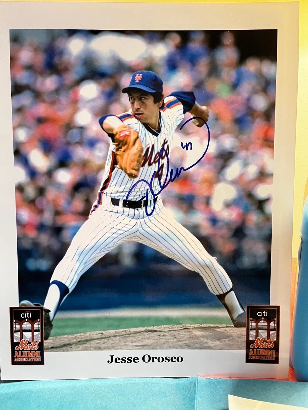 Jesse Orosco Signed Mets Photo thumbnail
