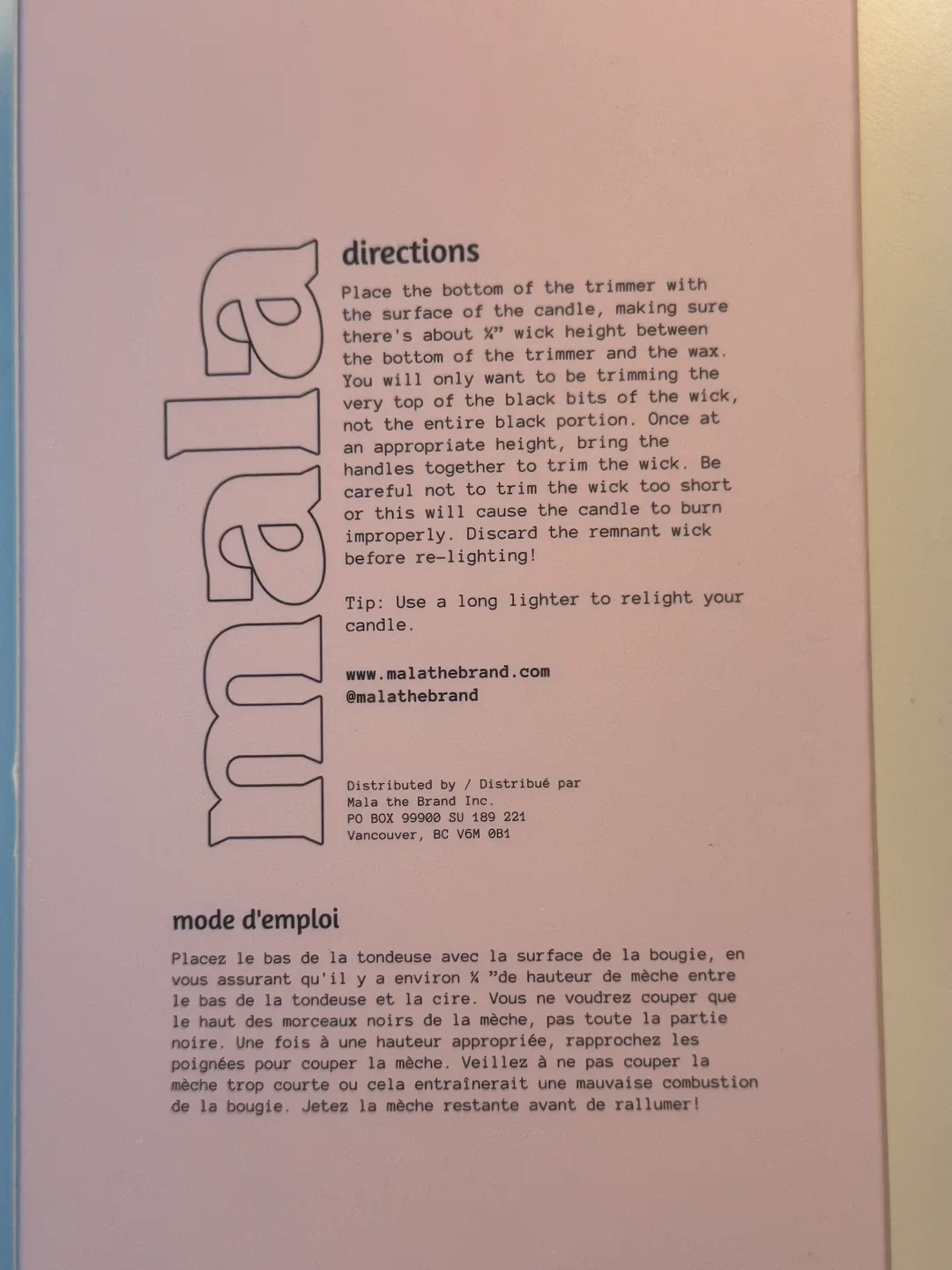 Mala Wick Trimmer coupe-mèche image indicator(3)