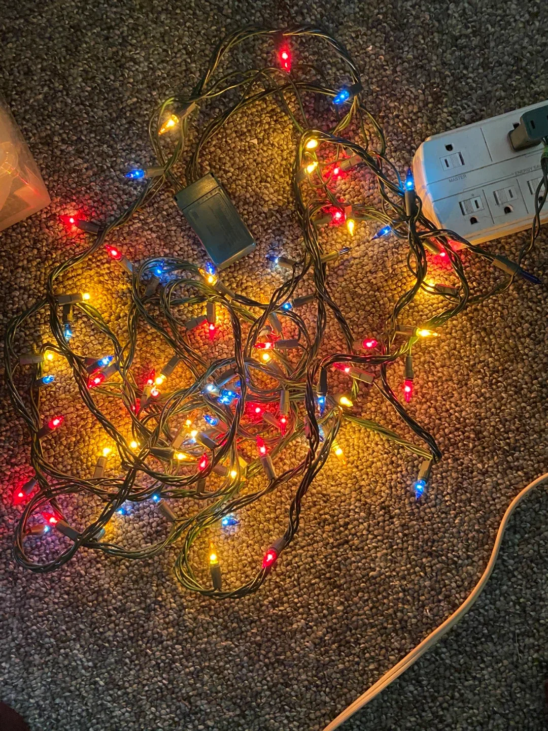 Christmas String Lights - multi-colour flashing thumbnail
