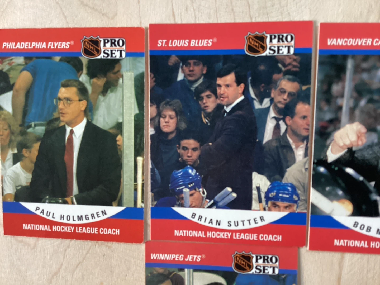 4. 1990-91 PRO SET NHL Head Coaches Cards ! - photo 3
