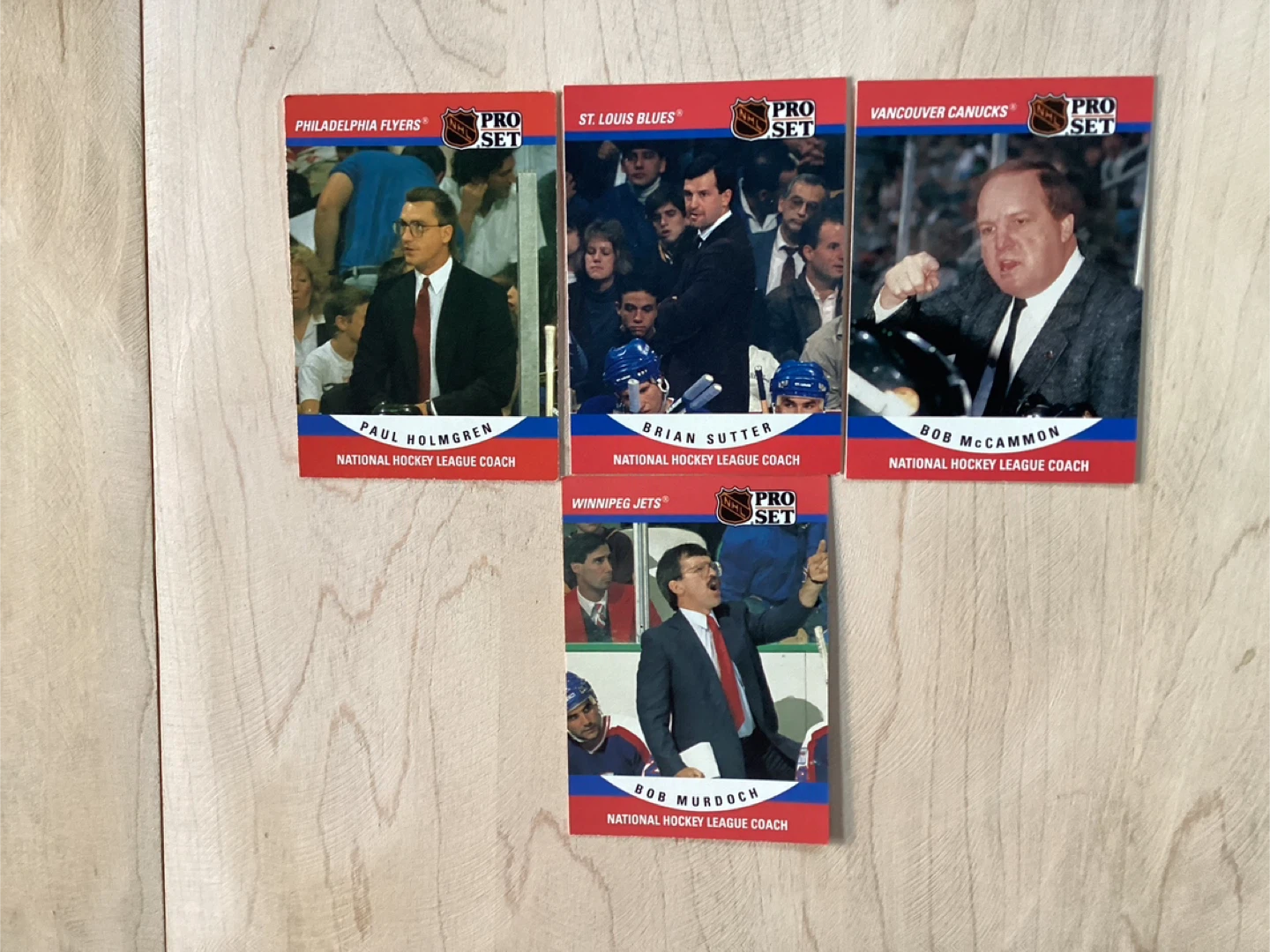4. 1990-91 PRO SET NHL Head Coaches Cards !