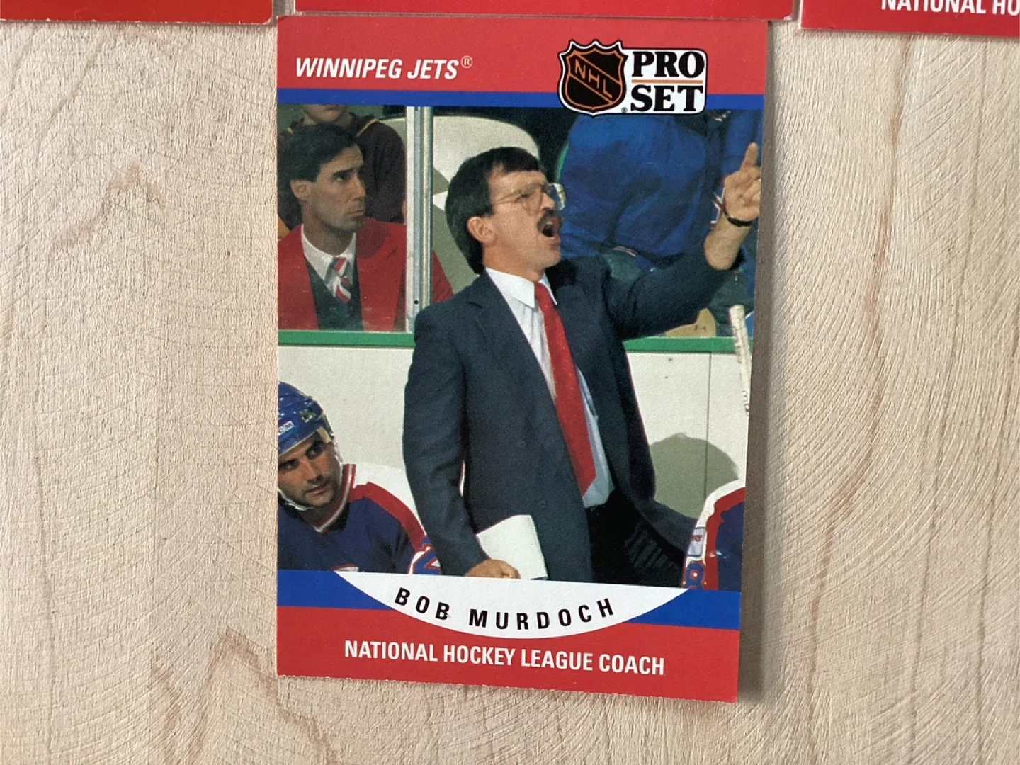 4. 1990-91 PRO SET NHL Head Coaches Cards ! image indicator(5)