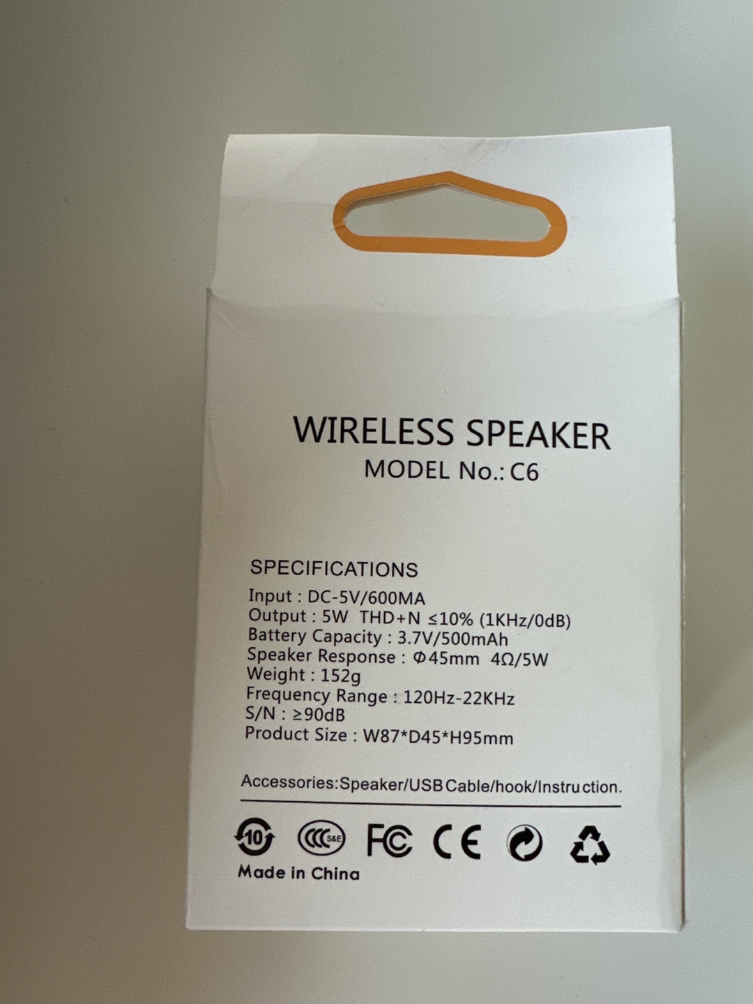 Wireless Speaker Model C6 - New in Box - photo 2