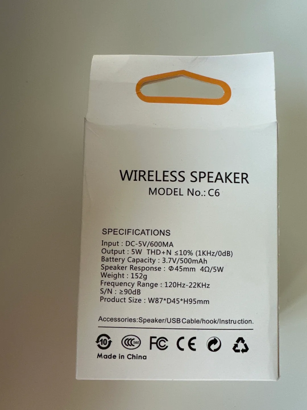 Wireless Speaker Model C6 - New in Box image indicator(2)