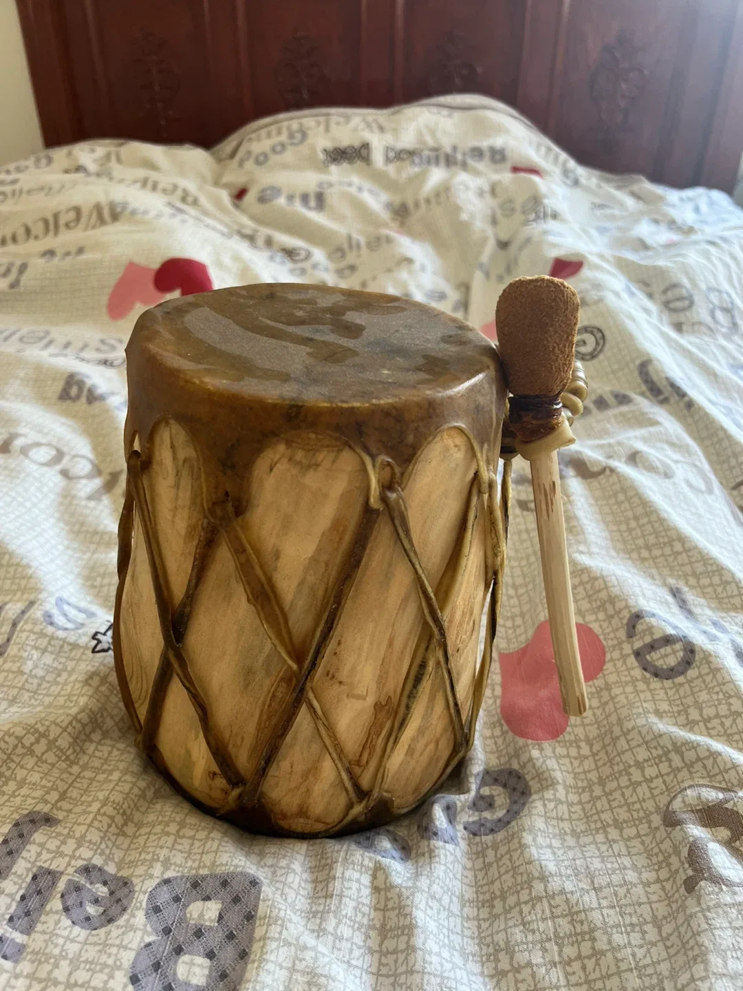Drum made out of Cowhide thumbnail