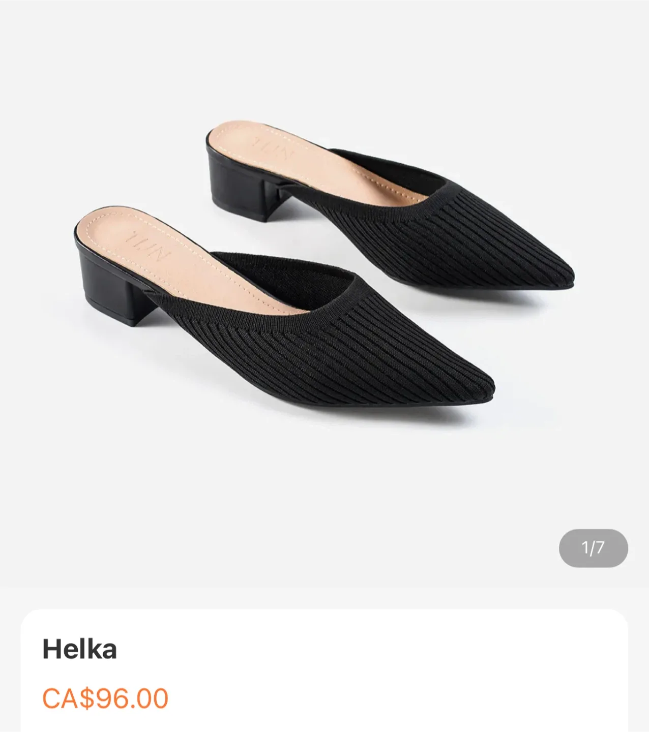 TIJN Helka Mules Size 6 thumbnail