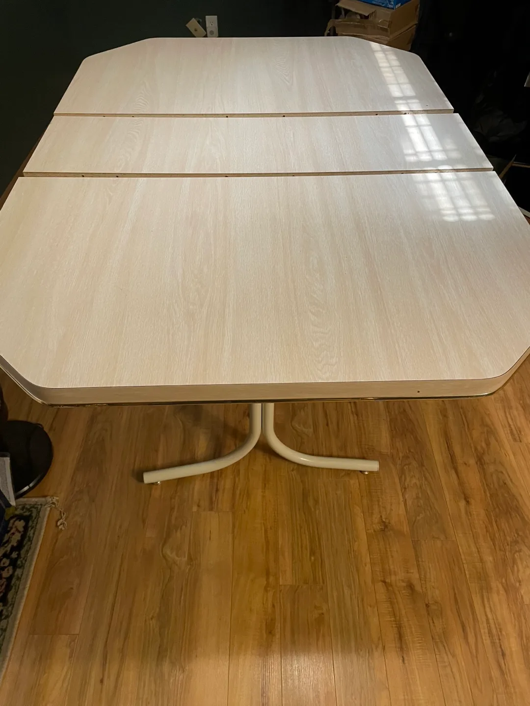 Beige Office Chair and Wooden Dining Table image indicator(2)