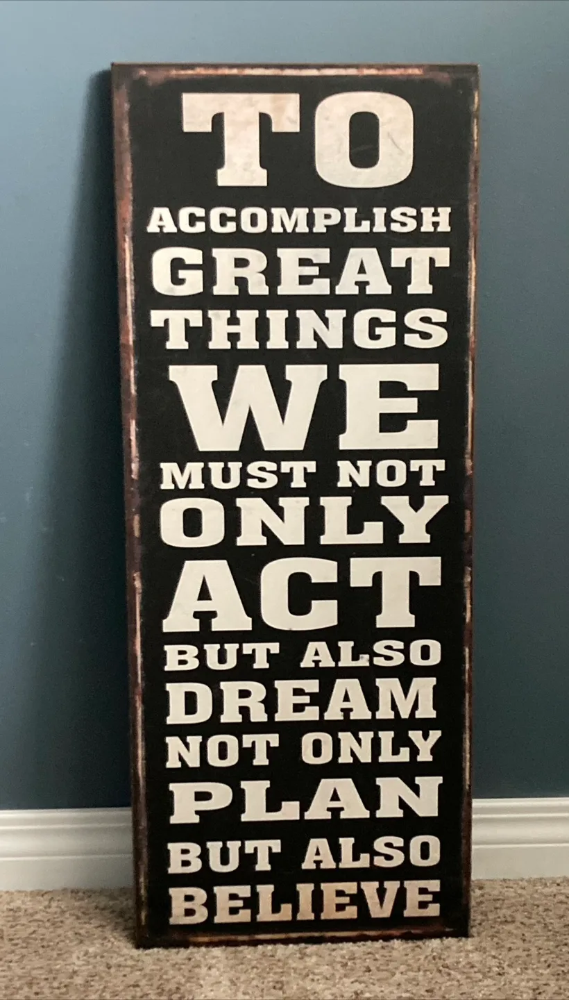 Inspirational Wall Decor Sign - 30" x 11" thumbnail