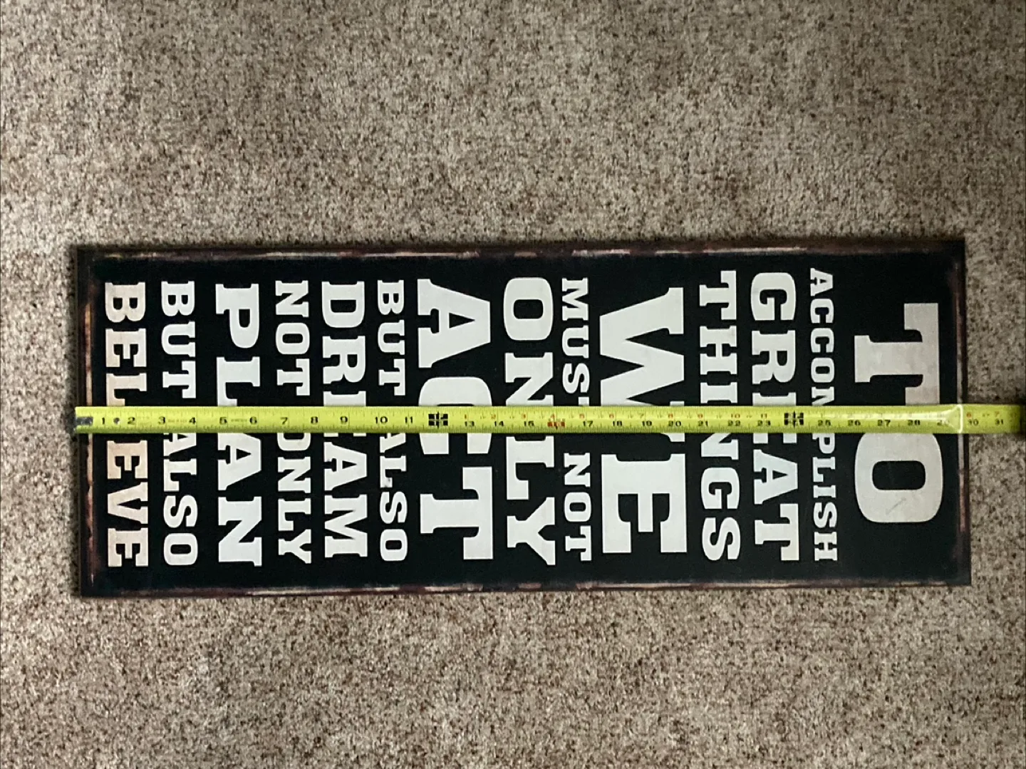 Inspirational Wall Decor Sign - 30" x 11" image indicator(3)