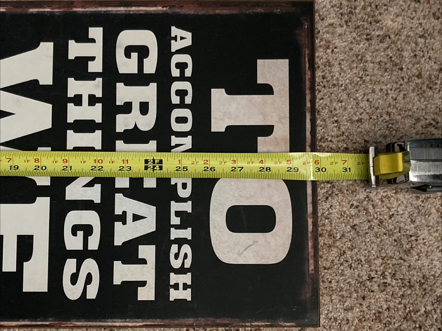 Inspirational Wall Decor Sign - 30" x 11" image indicator(2)