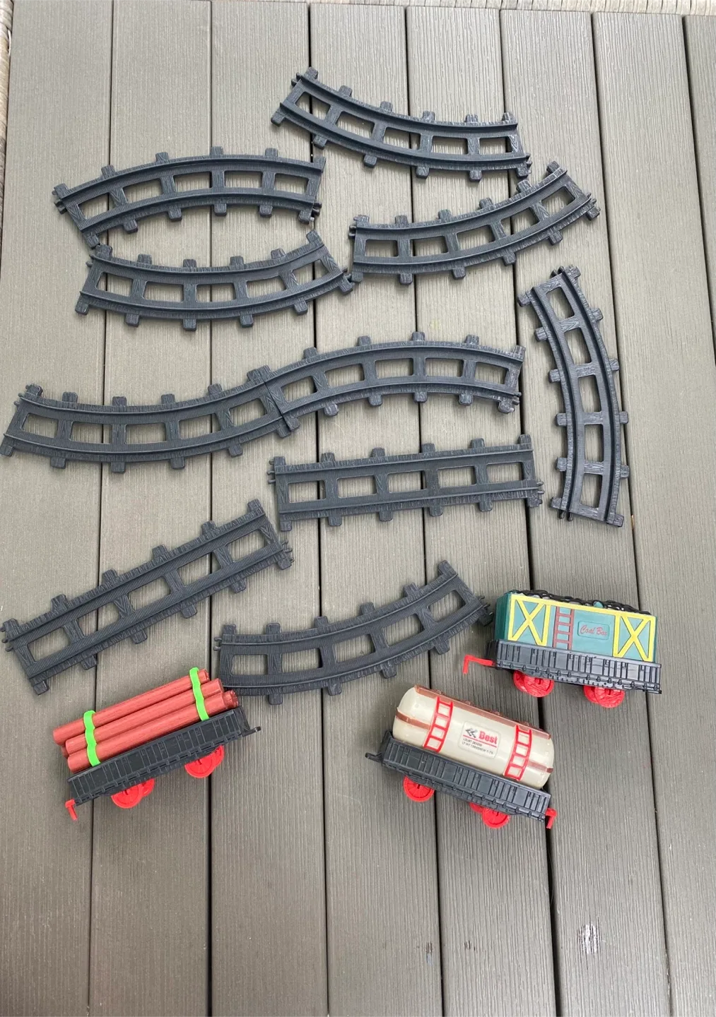 Toy Train Set with Tracks thumbnail