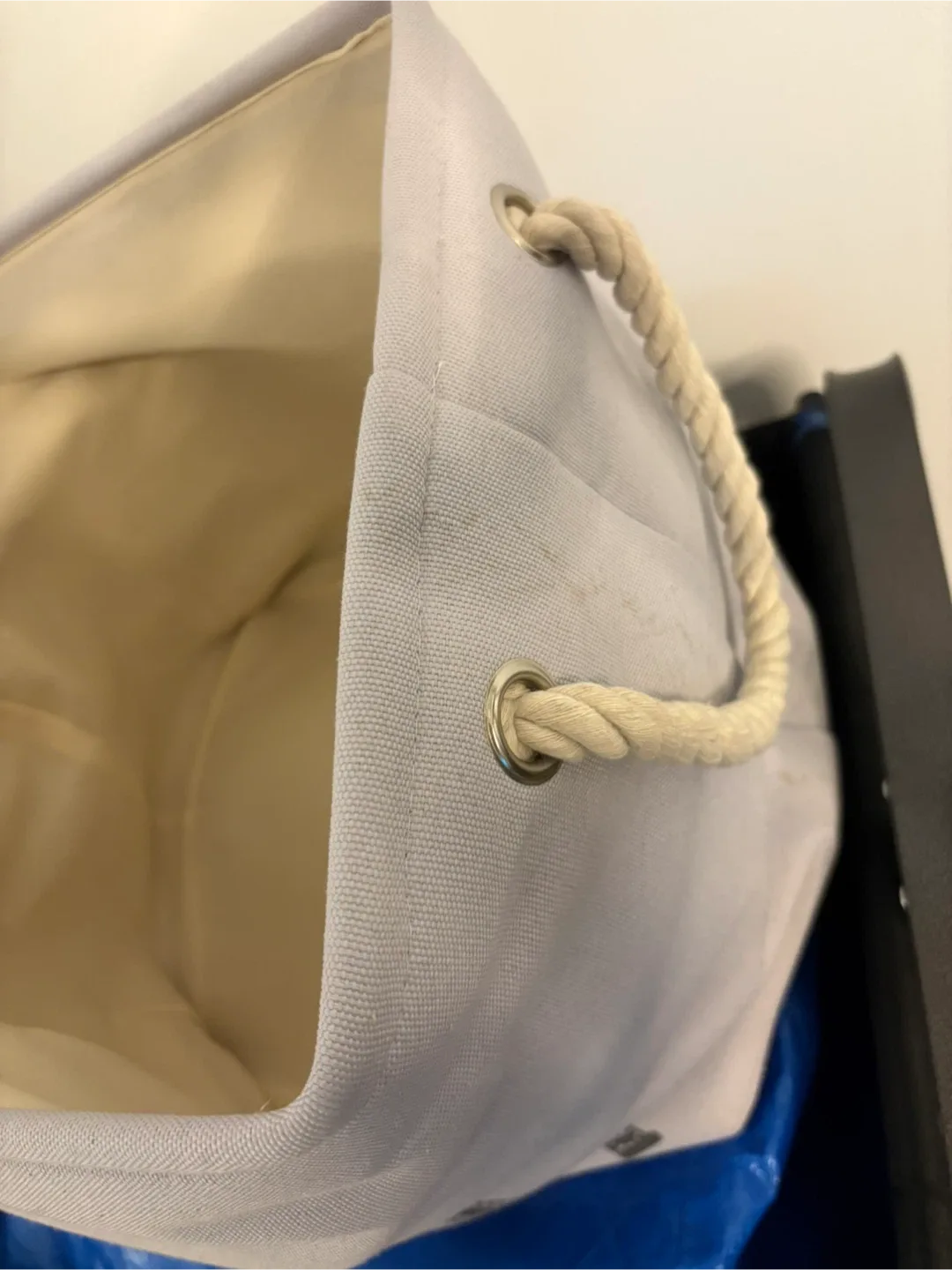 Paris Print fabric Storage Bin / basket image indicator(3)