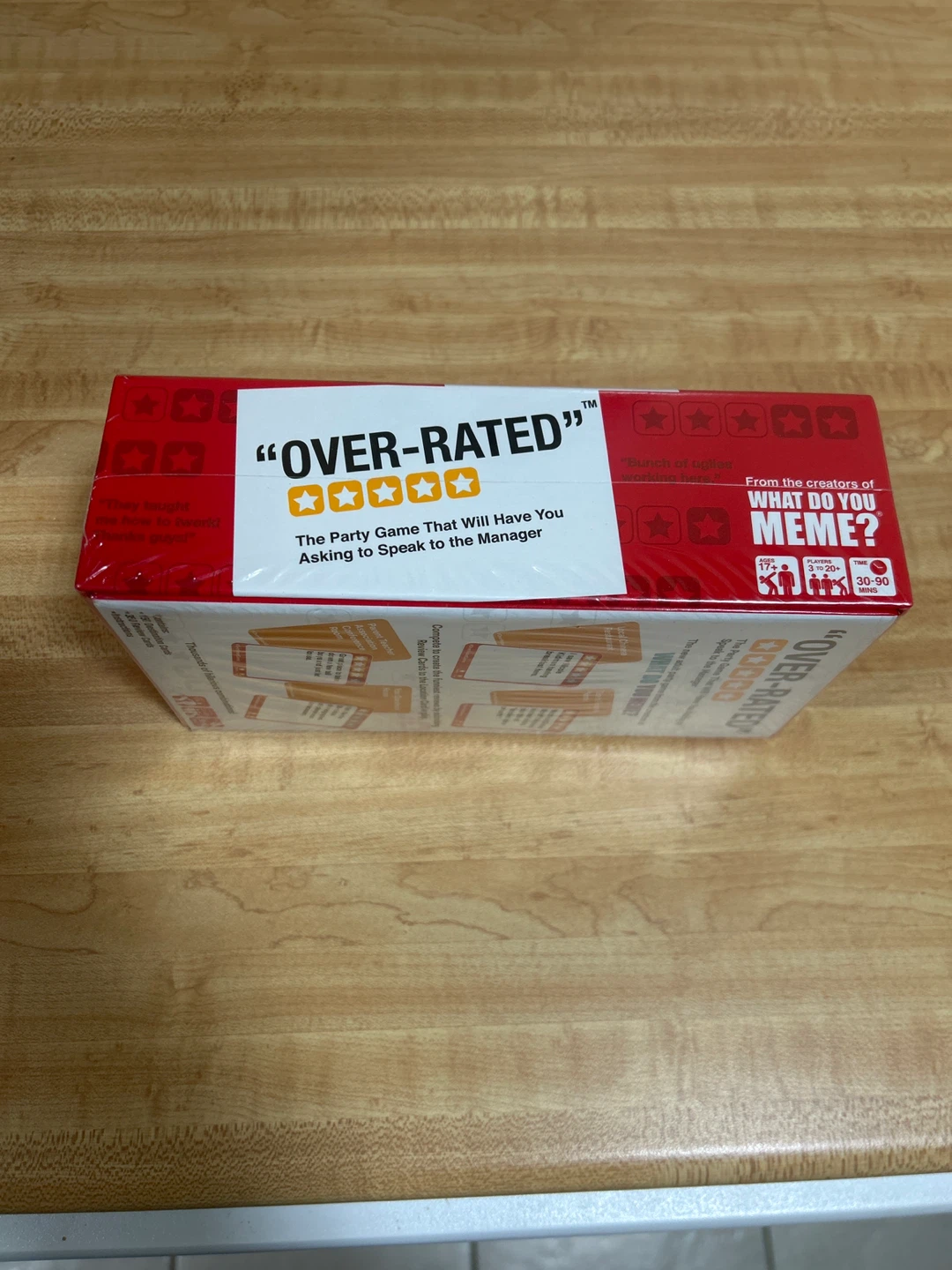 "Over-Rated" Party Game by What Do You Meme? - New - photo 3