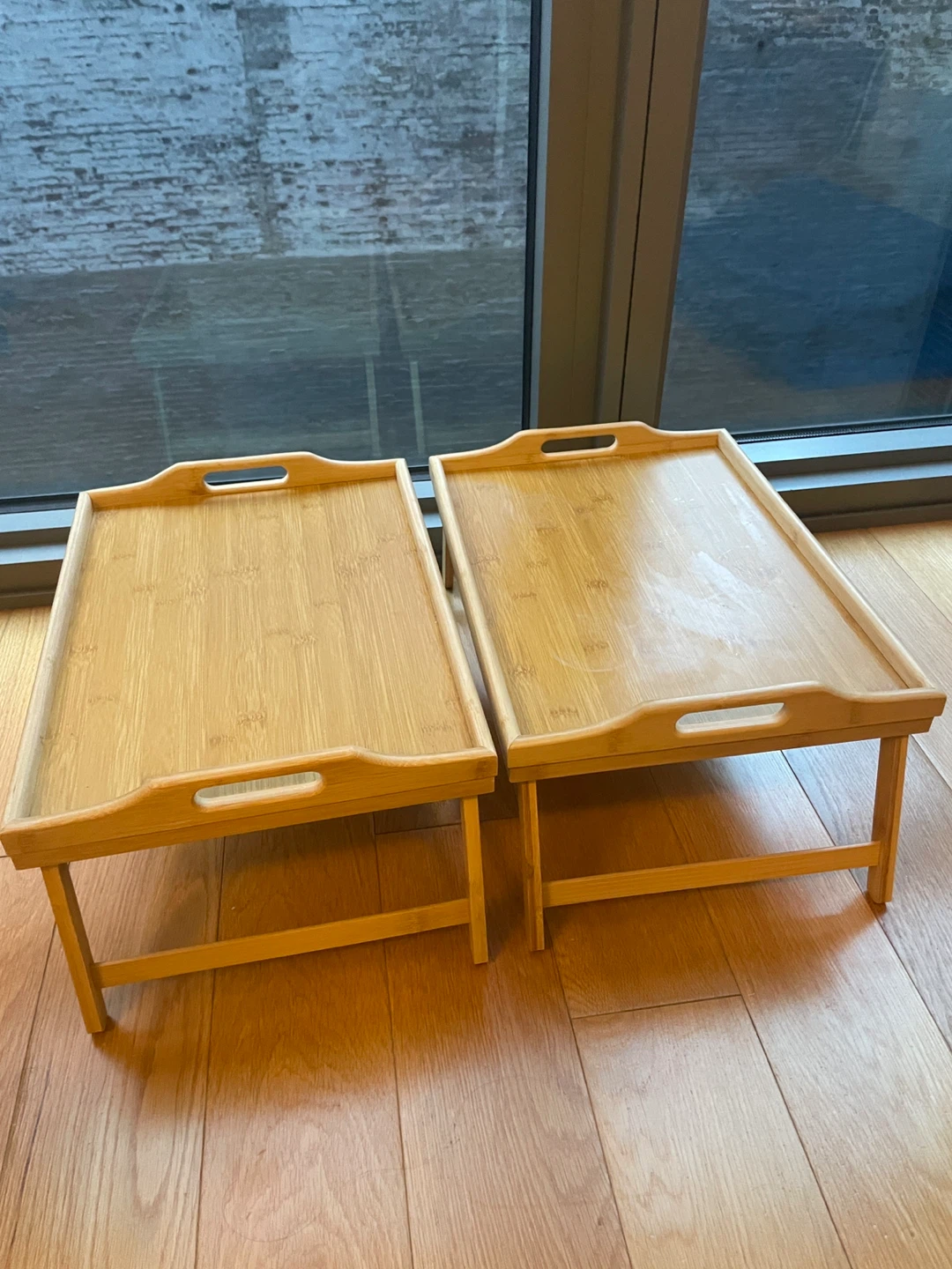 Bamboo trays - 2 pack