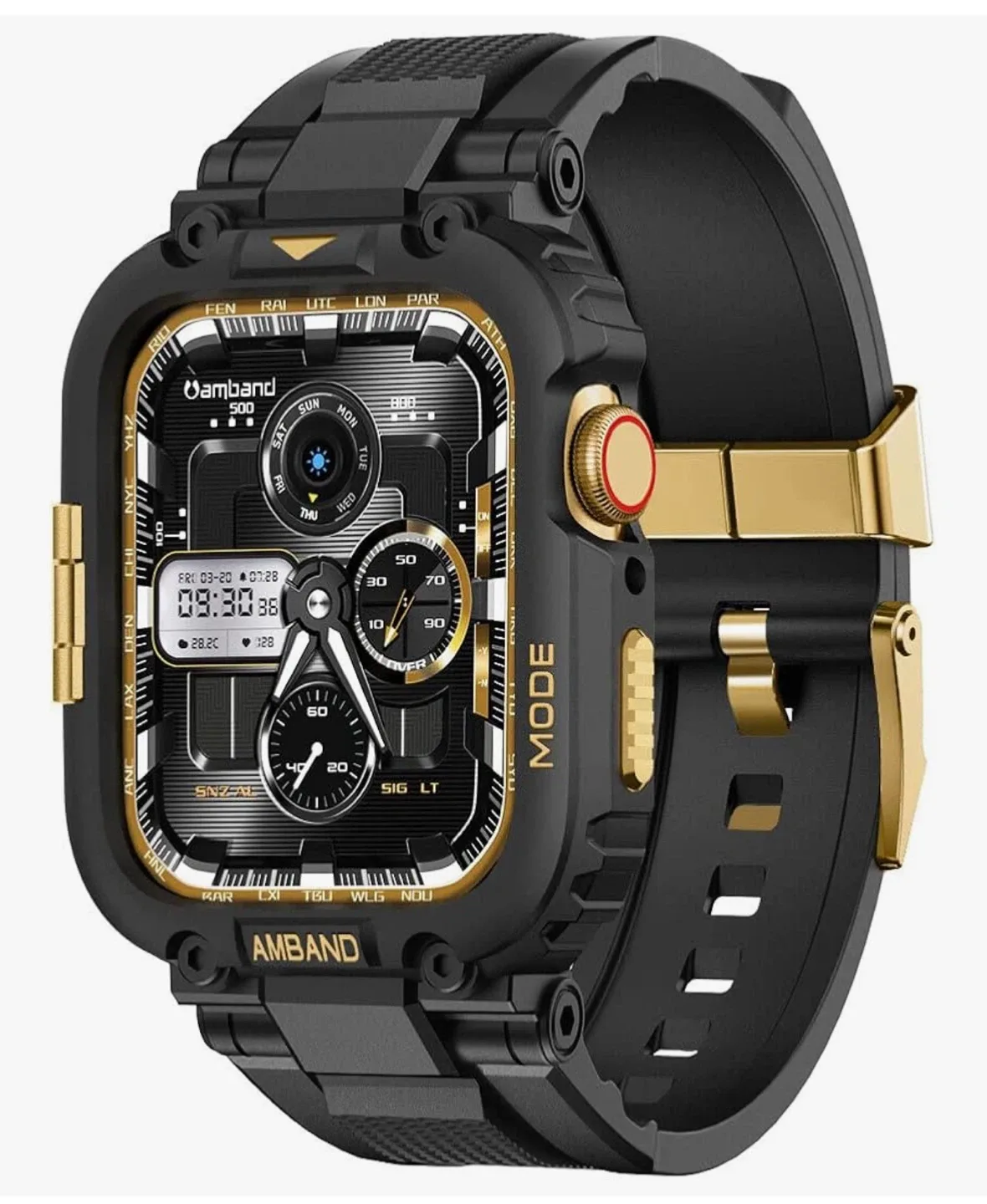 AMBAND Apple Watch Case - Black/Gold thumbnail
