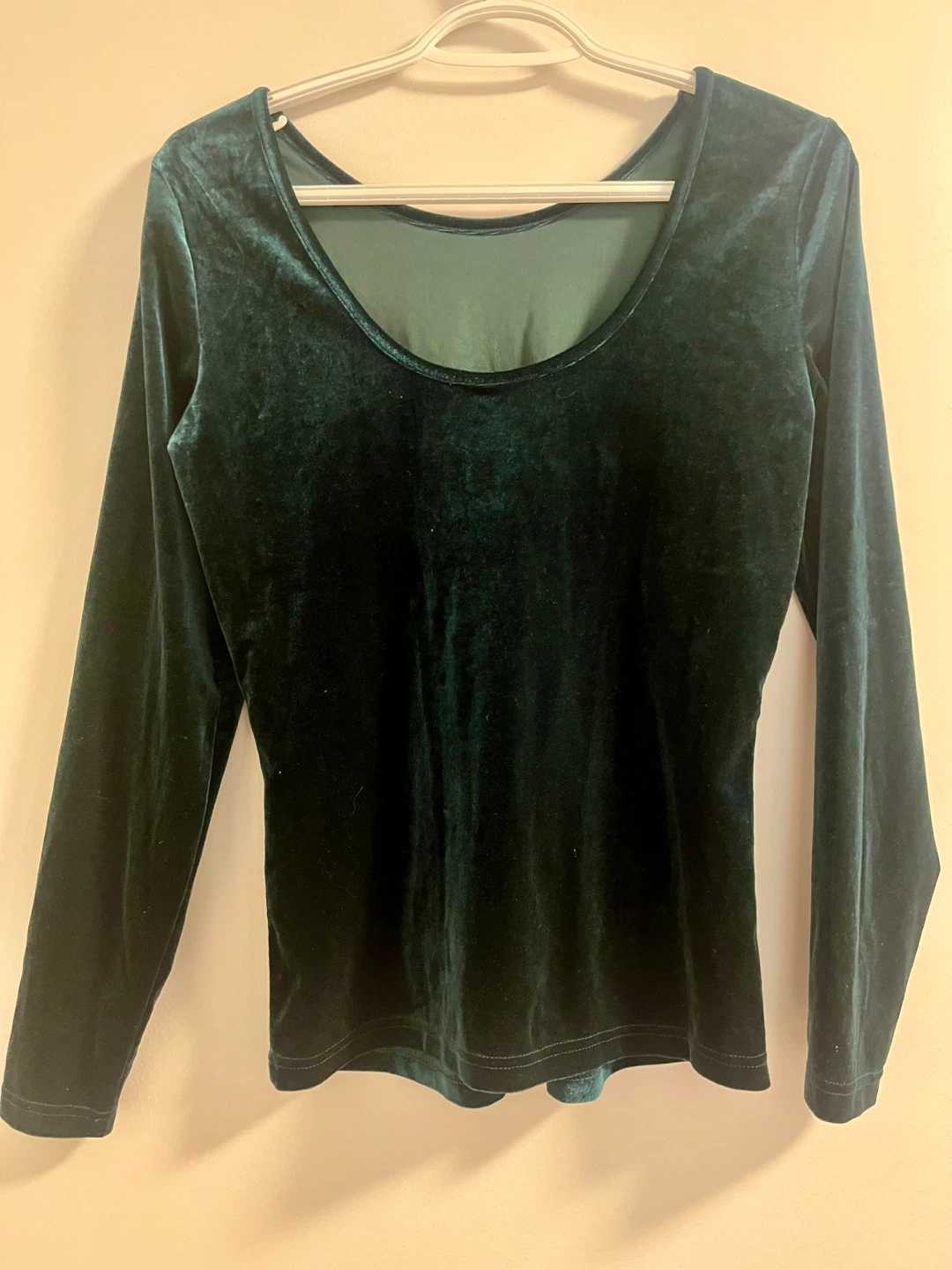 JDY Green Velvet Long Sleeve Top - photo 3