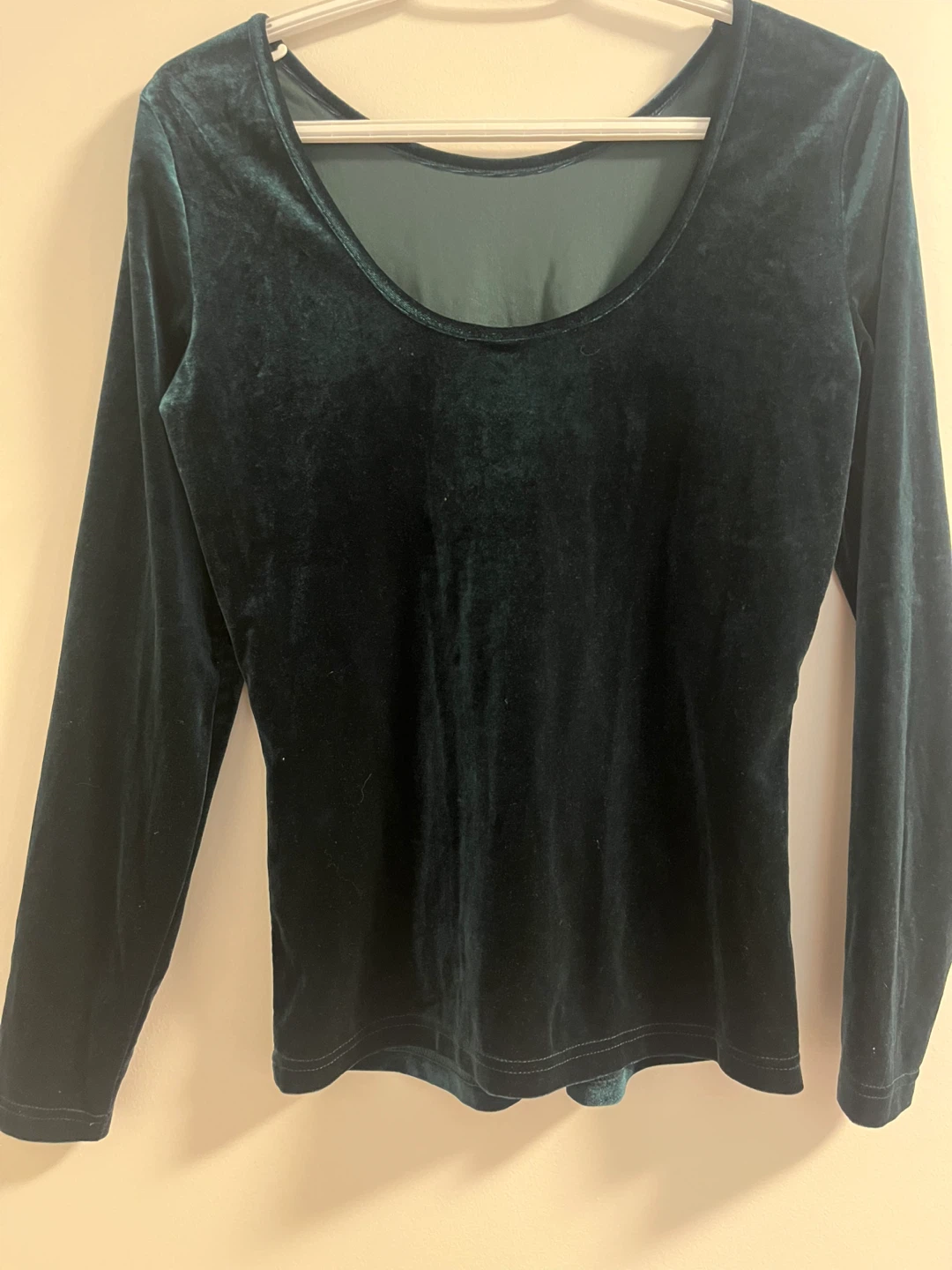 JDY Green Velvet Long Sleeve Top - photo 2