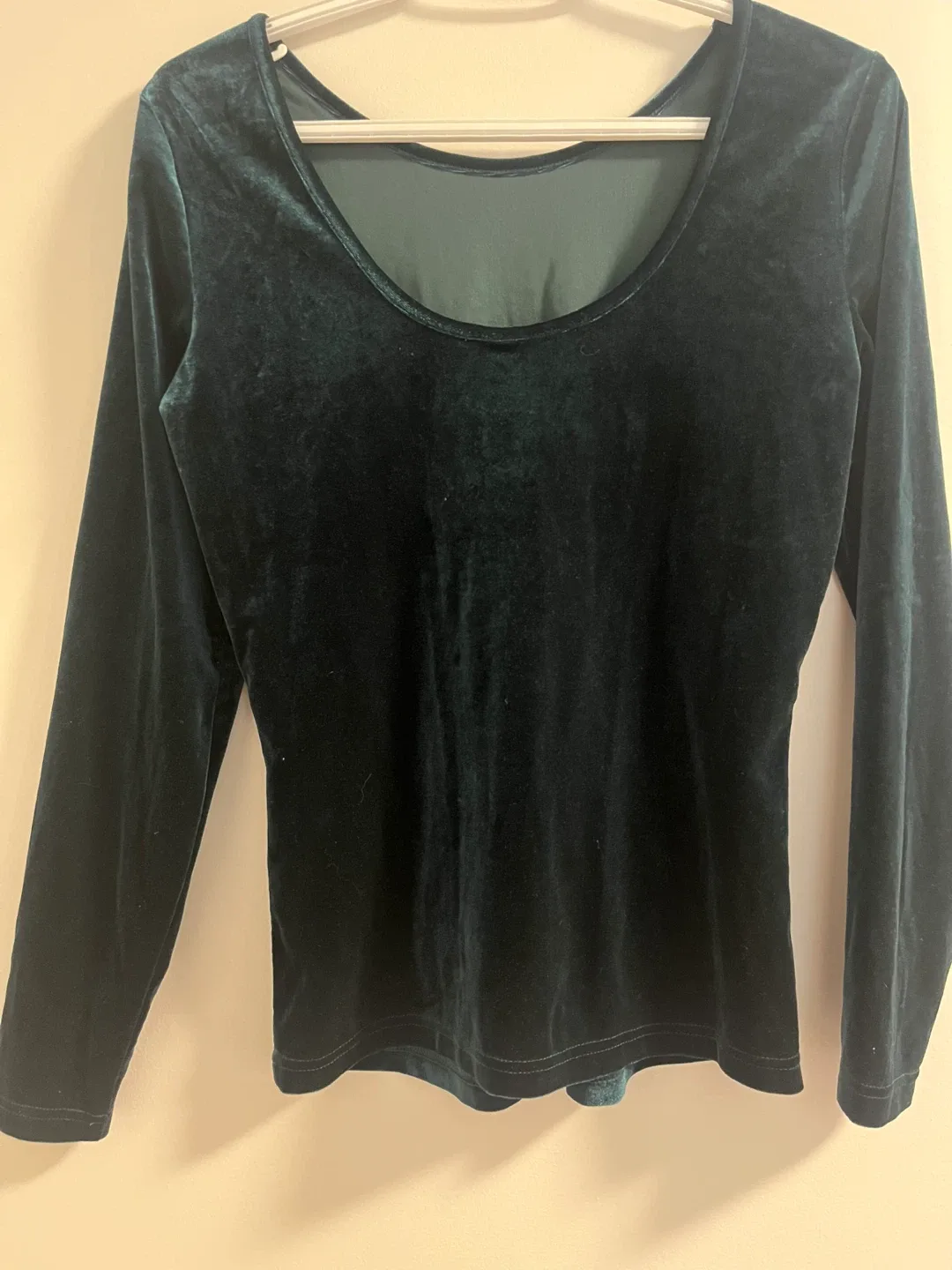 JDY Green Velvet Long Sleeve Top image indicator(2)