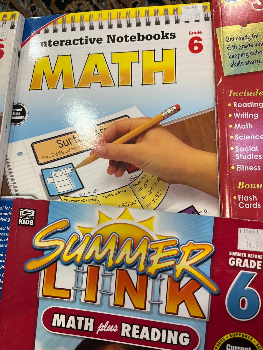 Grade 6 Workbooks: Summer Link & Math Notebooks image indicator(3)