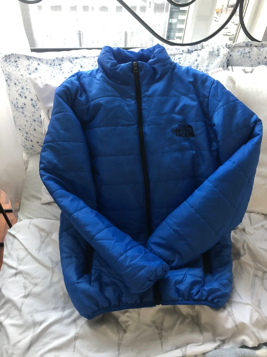 FREE The Darth Face Blue Puffer Jacket thumbnail