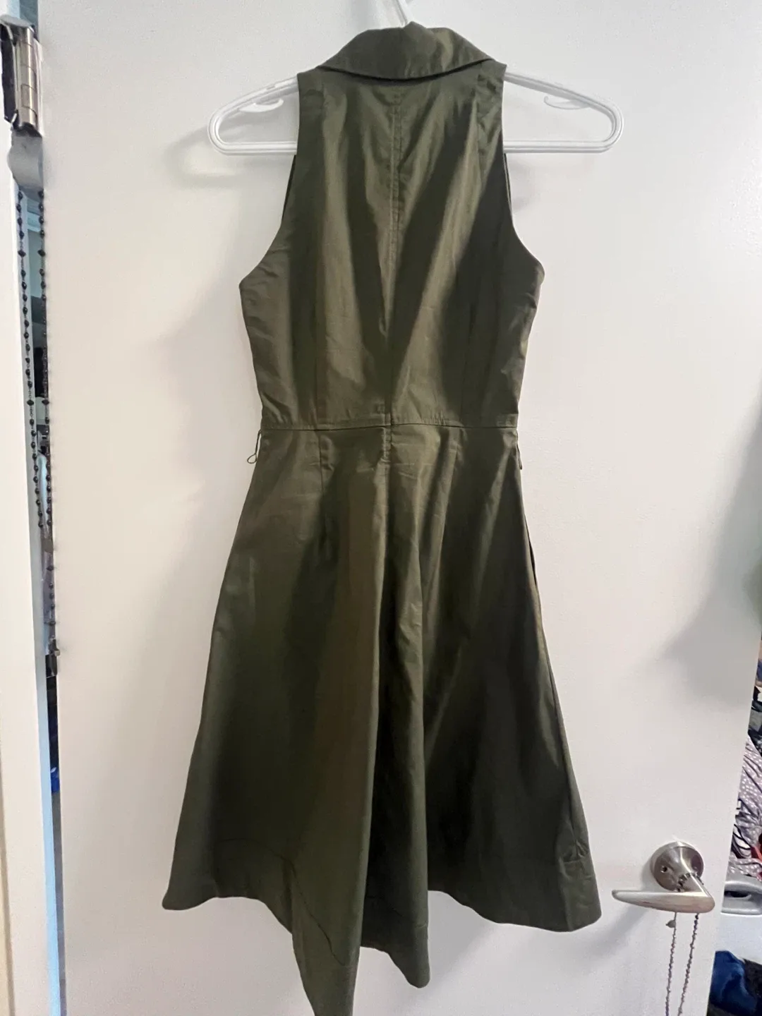 Banana Republic Olive Green Dress - Size 00 Petite image indicator(3)