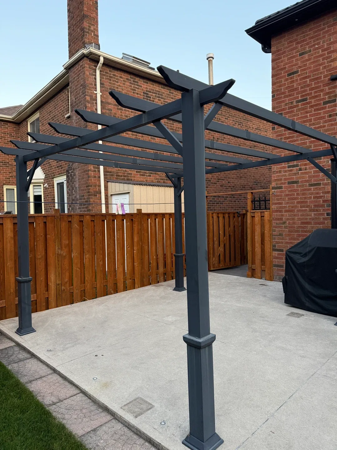 Backyard Metal Pergola with cover thumbnail