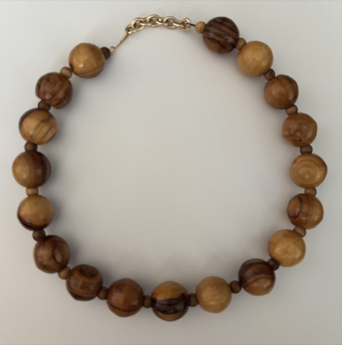 Wooden Bead Necklace - Handmade