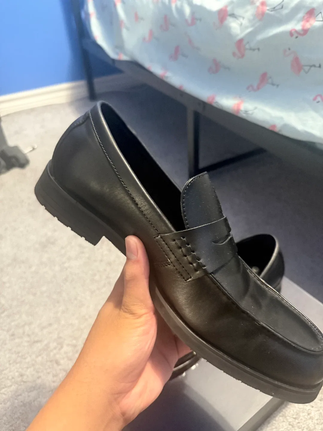 Bruno Marc Men's Black Loafers image indicator(2)