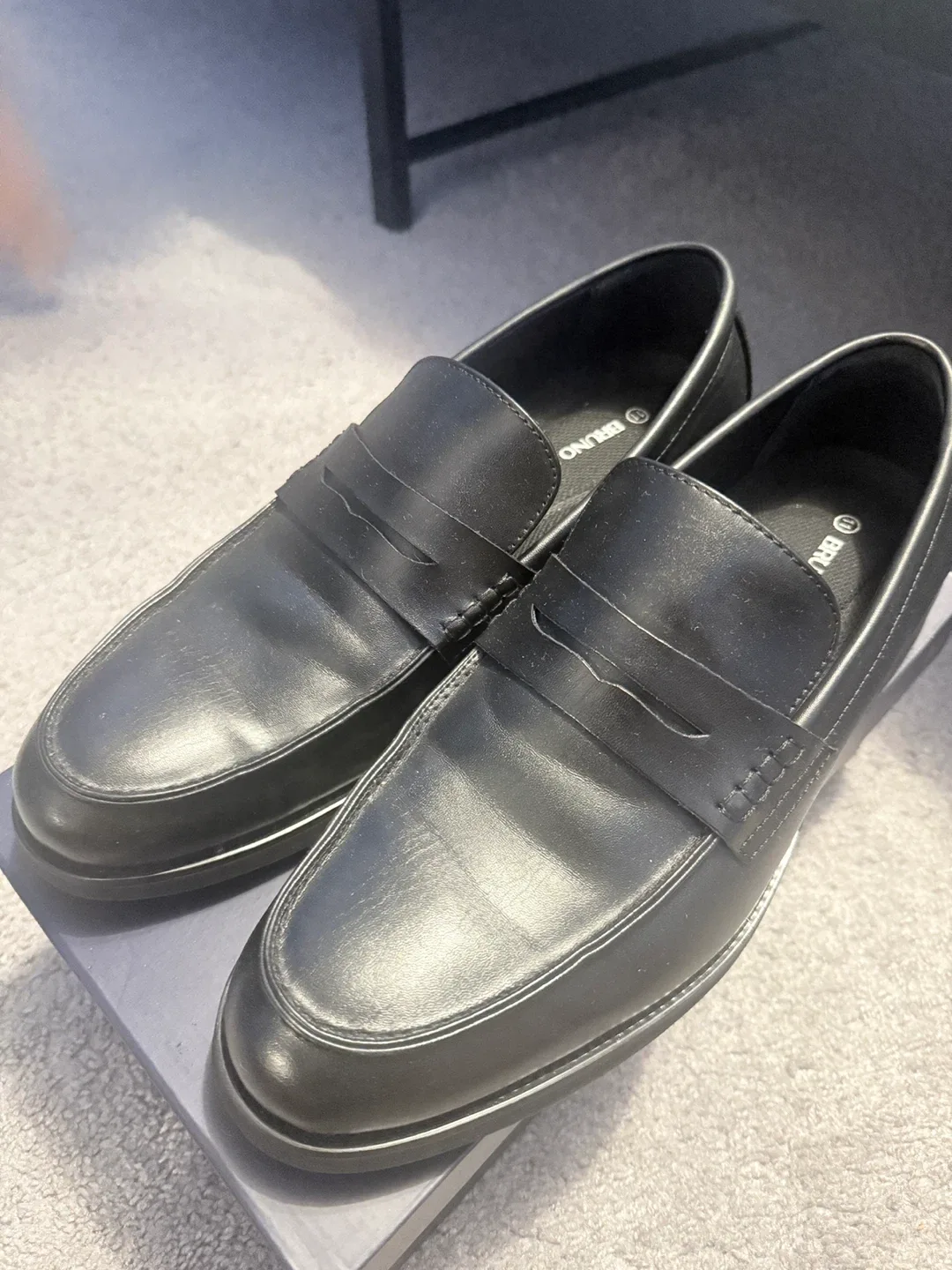 Bruno Marc Men's Black Loafers thumbnail