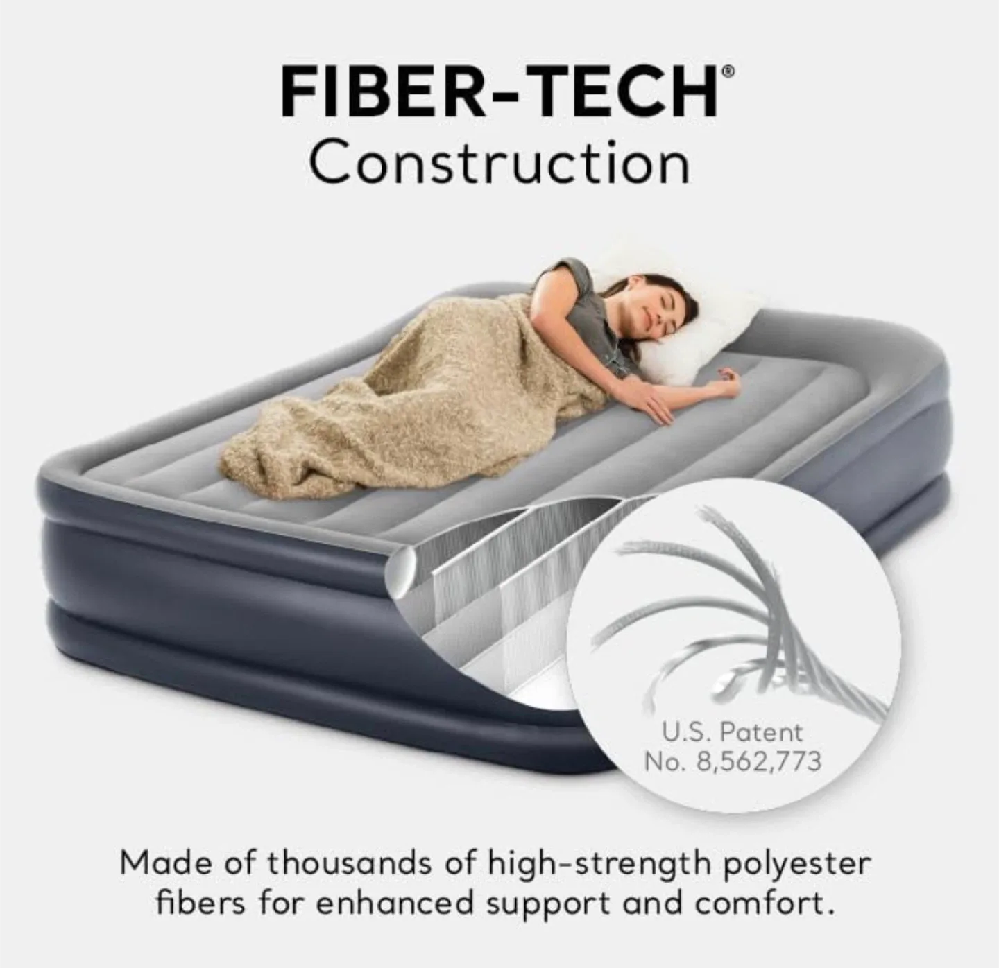 NEW Queen Self-Inflatable 16 1/2” Height Mattress image indicator(9)