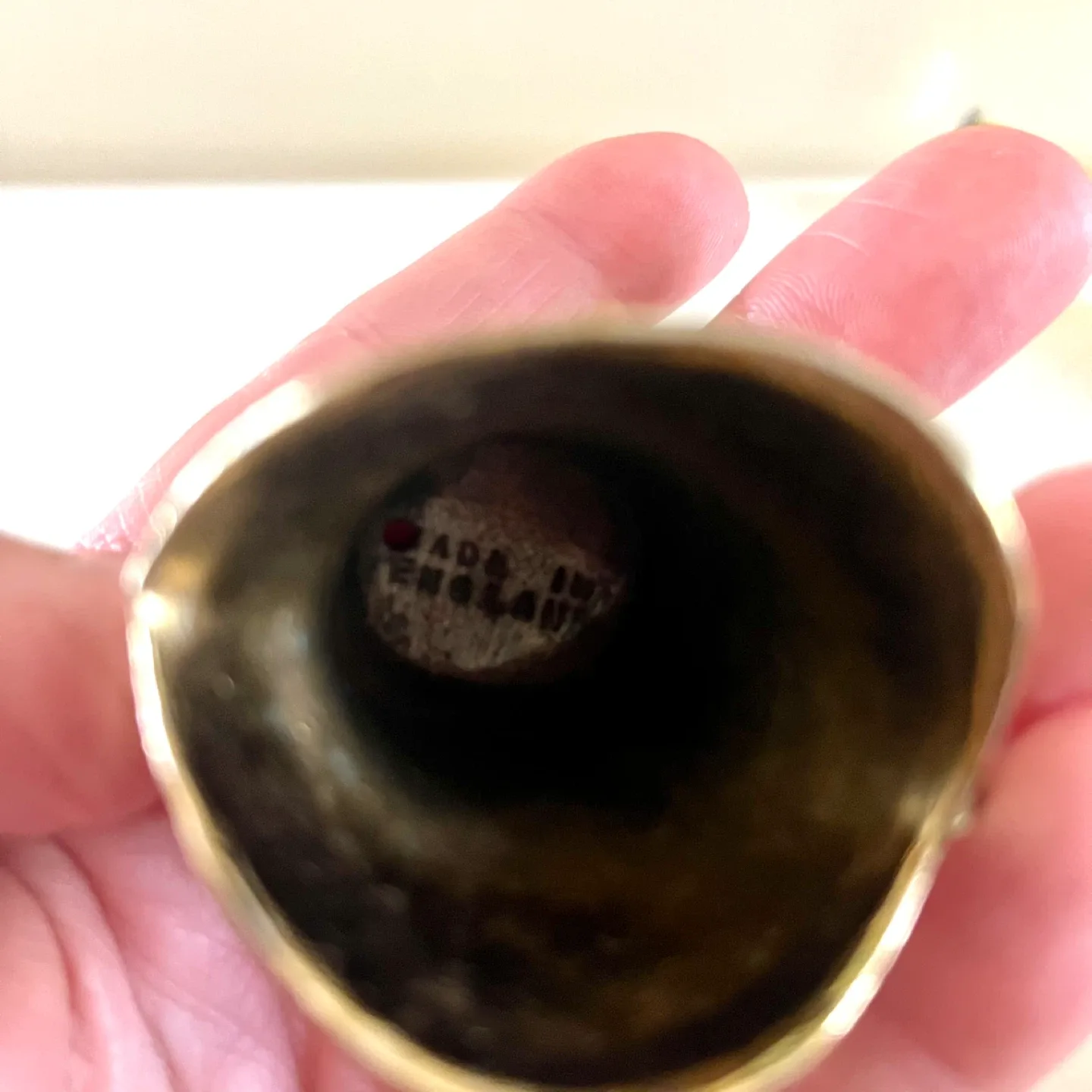 Pair of Tiny Vintage Brass Toby Jugs image indicator(4)