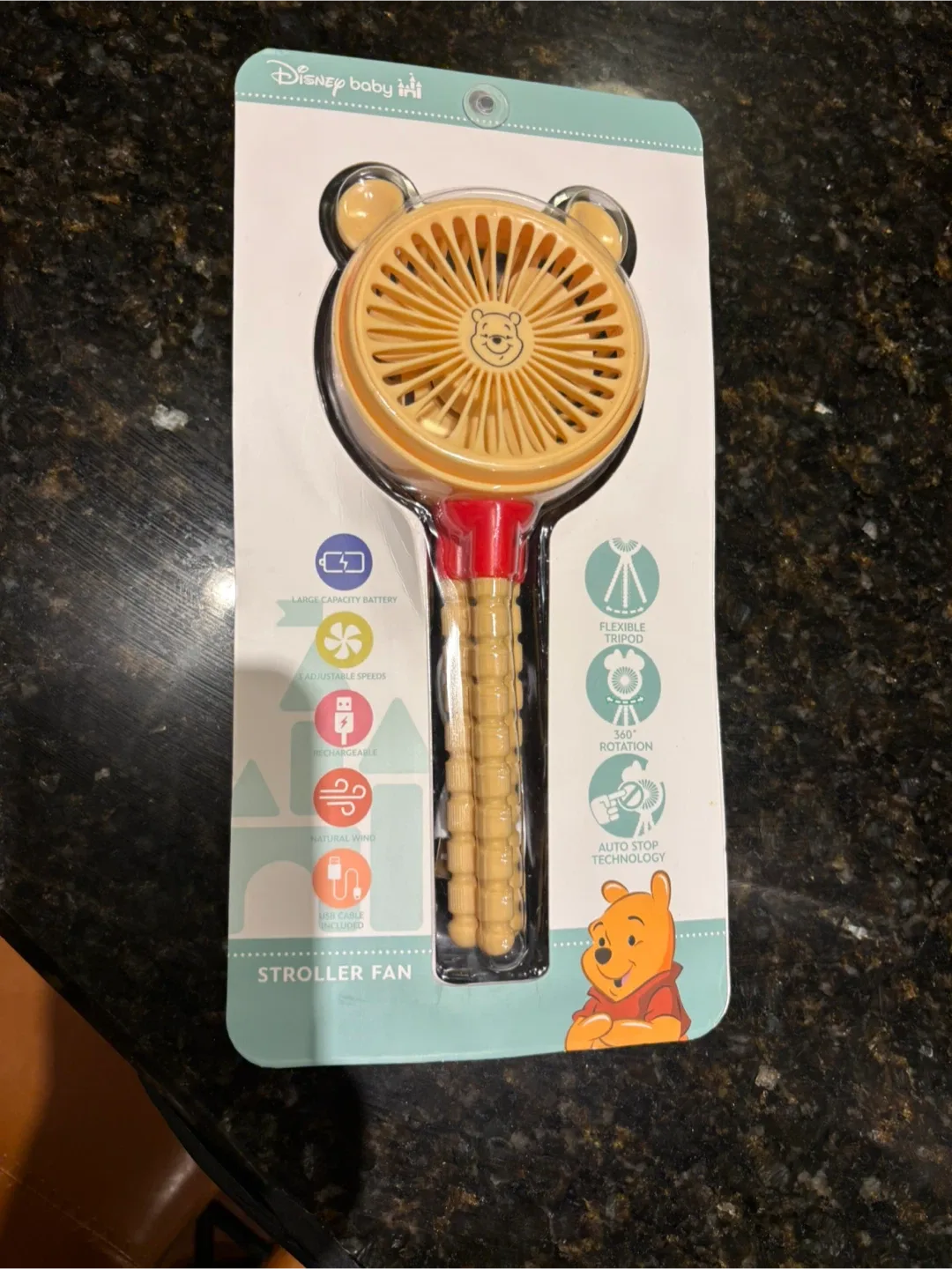 Disney Baby Winnie the Pooh Stroller Fan - NEW thumbnail