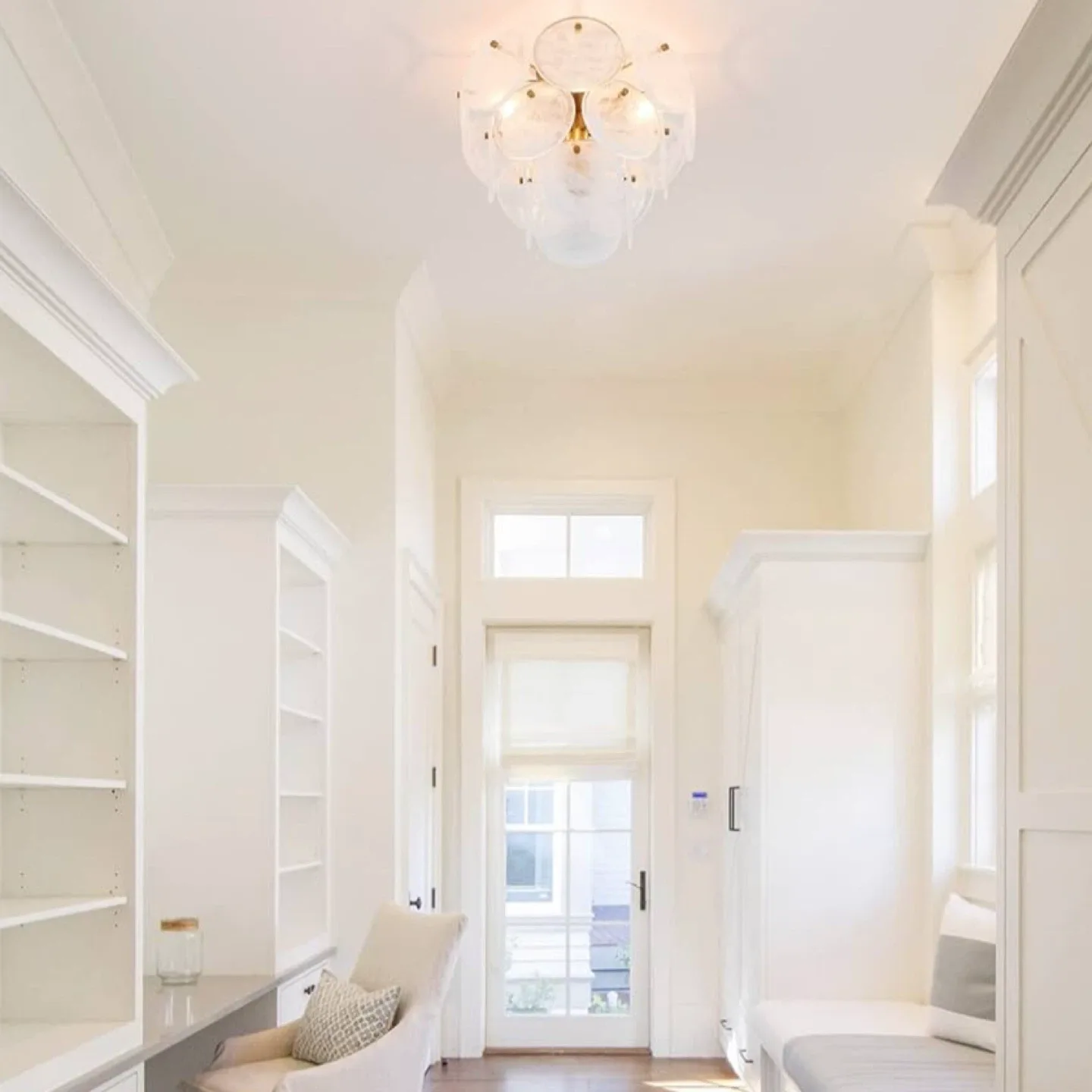 Modern Glass Ceiling Light Fixture image indicator(3)