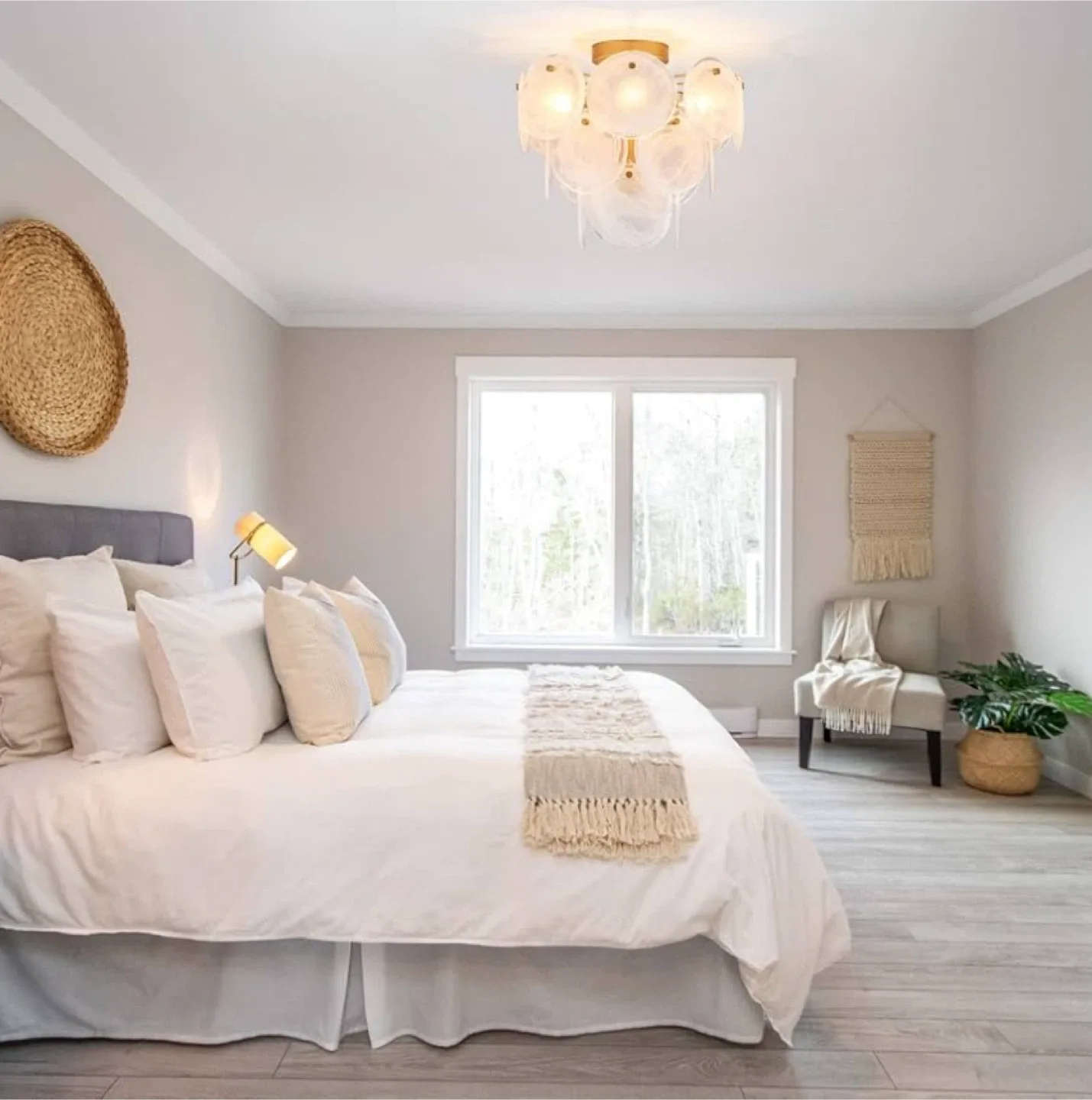 Modern Glass Ceiling Light Fixture image indicator(7)